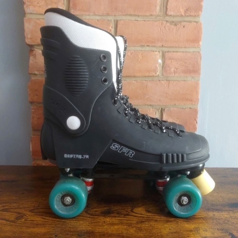 SFR Raptor 76 Quad Roller Skates In Black/Green Women's Size 11 US (9 UK)